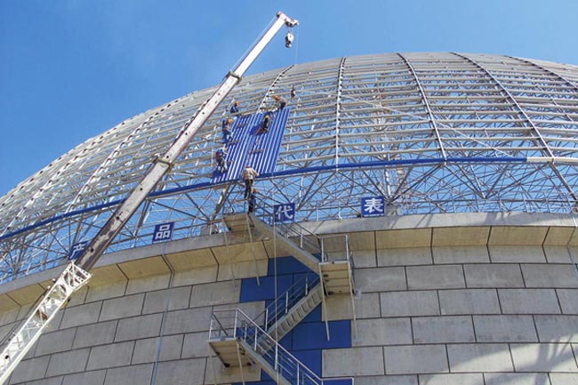 琼海发电厂球形网架