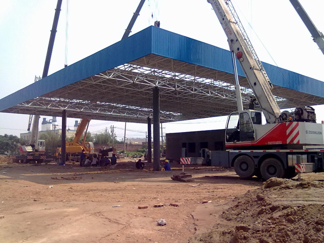 琼海加气站网架工程